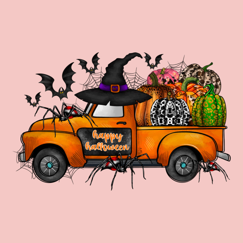 Happy Halloween Truck Urban Heavy Tee by CowhideDigitalArt | Teevron