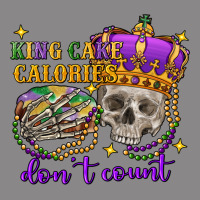 King Cake Calories Don't Count Skull Vintage Tee | Teevron