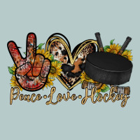 Peace Love Hockey Heavy Core Tee | Teevron