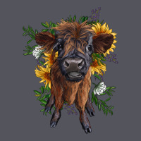 Highland Cow With Sunflower Vintage Hoodie | Teevron