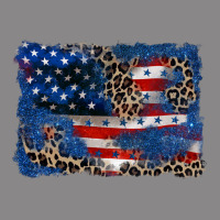 Leopard Glitter American Flag 4th Of July Vintage Tee | Teevron