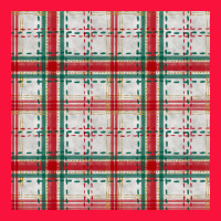 Christmas Plaid Seamless Pattern Classic Tee | Teevron