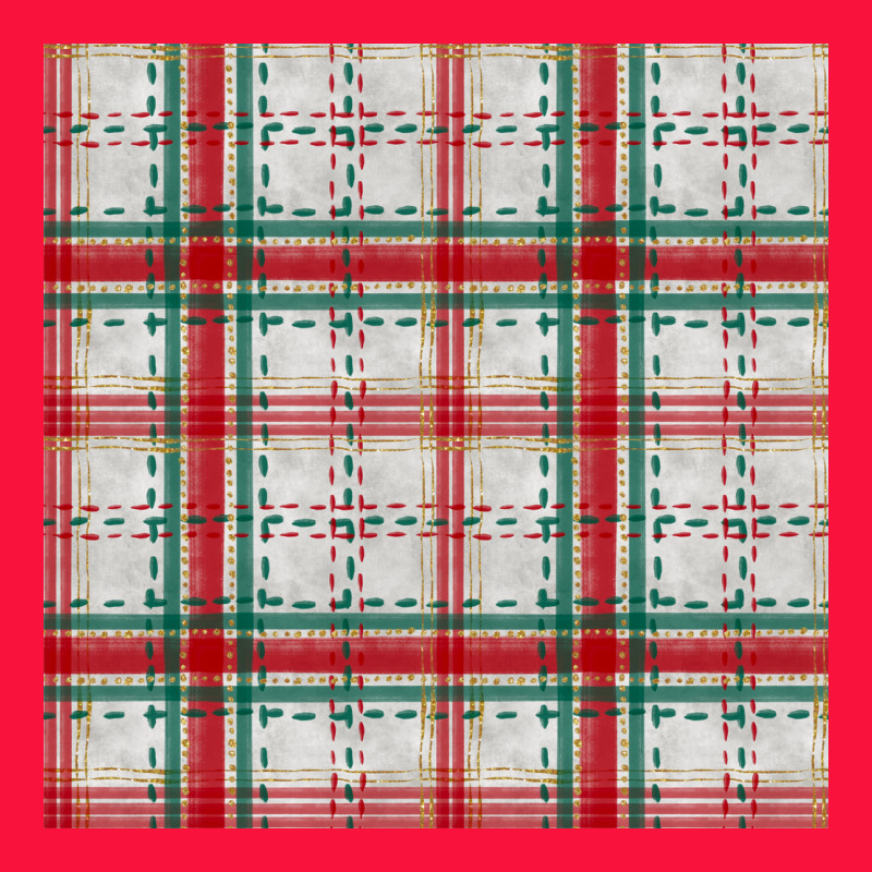 Christmas Plaid Seamless Pattern Classic Tee by BundleAndBundleShop | Teevron