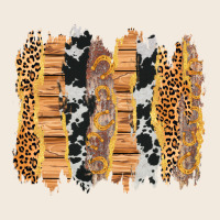 Western Brushstrokes Zipper Hoodie | Teevron