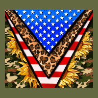 American Sunflower And Camouflage Long Sleeve Tee | Teevron
