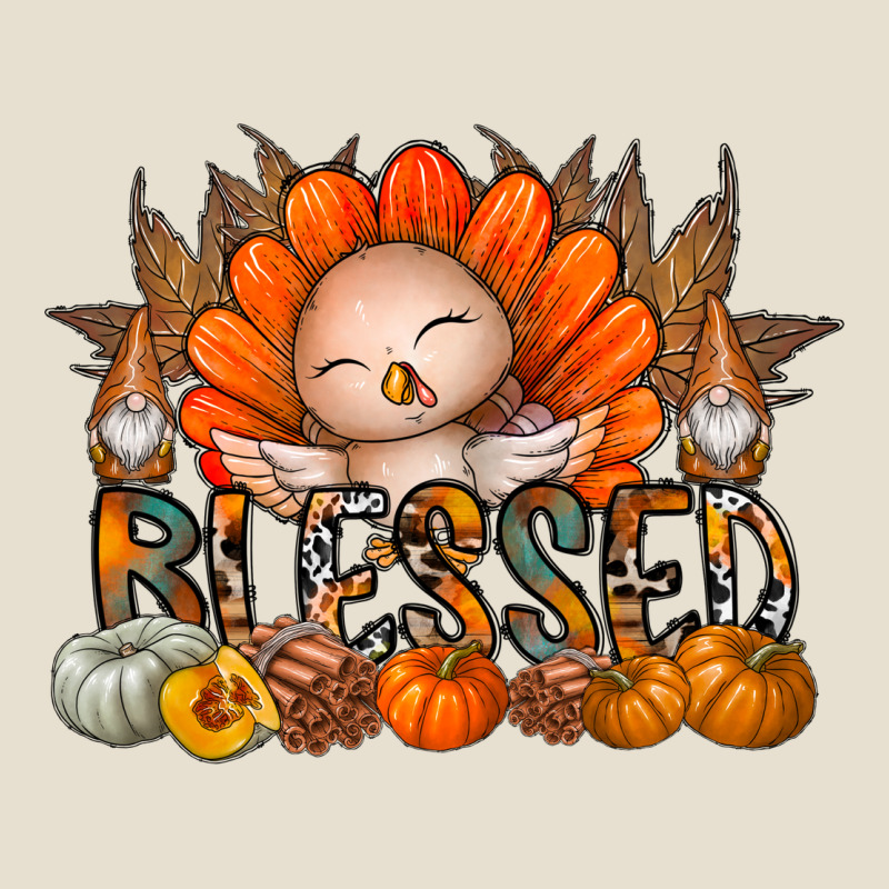 Thanksgiving Turkey Pumpkin Blessed Urban Heavy Tee by CowhideDigitalArt | Teevron