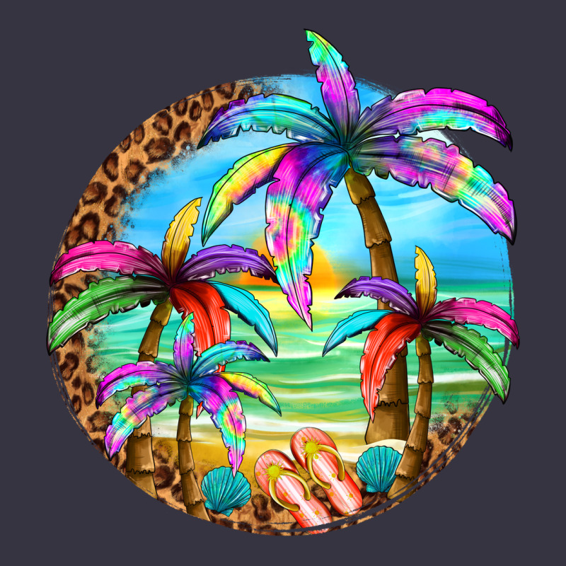 Summer Colorful Palms Vintage Hoodie by texasbilliewilder | Teevron