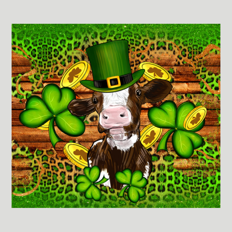 St Patricks Day Cow Zipper Hoodie by Artiststas | Teevron