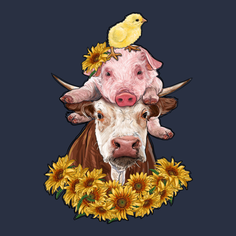 Cow With Pig And Chick Heavyweight Sweatshirt by RanaPortraitStore | Teevron