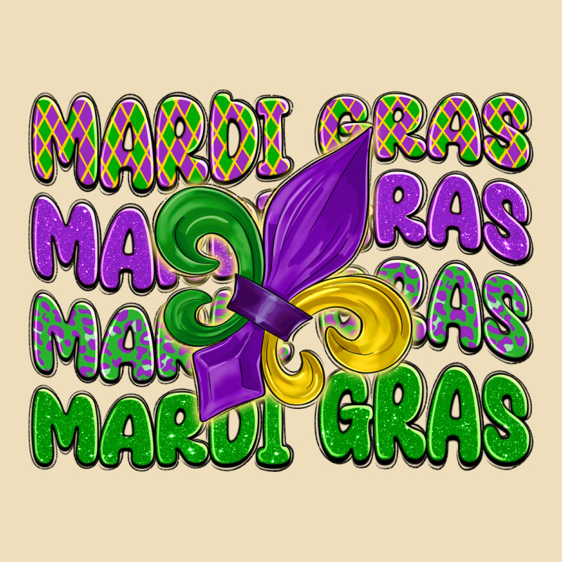 Mardi Gras With Fleur De Lis Premium Hoodie by LillyAllenDesigns | Teevron