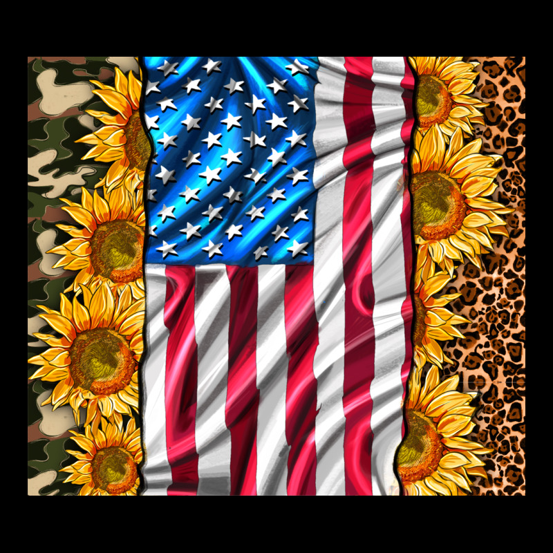 American Realistic Flag Long Sleeve Tee by AdoDesignShop | Teevron