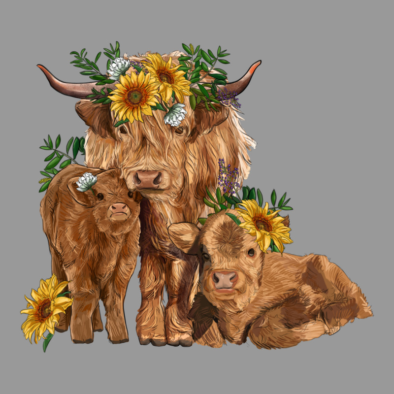 Highland Cow Family Vintage Hoodie by RanaPortraitStore | Teevron