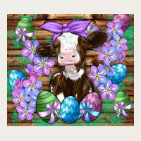 Easter Cow Eggs Flowers Daisys Zipper Hoodie | Teevron