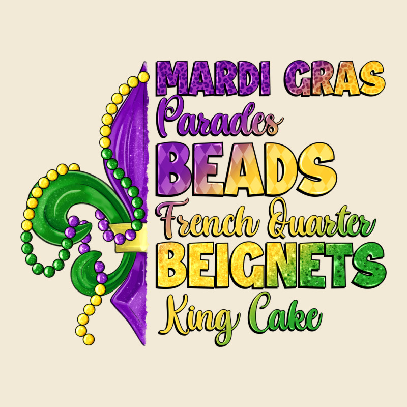 Mardi Gras Parades Beads French Quarter Beignets K Premium Hoodie by LillyAllenDesigns | Teevron