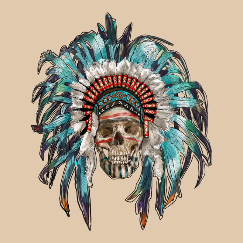 Indian Headdress With Native American Skull Heavyweight Sweatshirt by RanaPortraitStore | Teevron