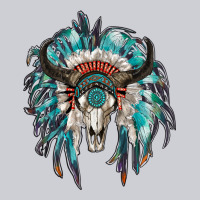 Indian Headdress With Bull Skull Heavyweight Sweatshirt | Teevron