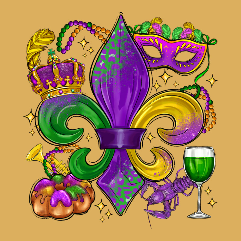 Mardi Gras Fleur De Lis Premium Hoodie by LillyAllenDesigns | Teevron