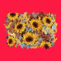 Sunflower Glitter Leather Background Zipper Hoodie | Teevron