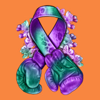 Purple And Green Anal Cancer With Boxing Gloves Na Premium Sweatshirt | Teevron