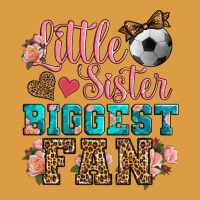 Little Sister Biggest Fan Soccer Urban Heavy Tee | Teevron