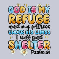 God Is My Refuge And My Fortress Under His Wings Heavyweight Hoodie | Teevron