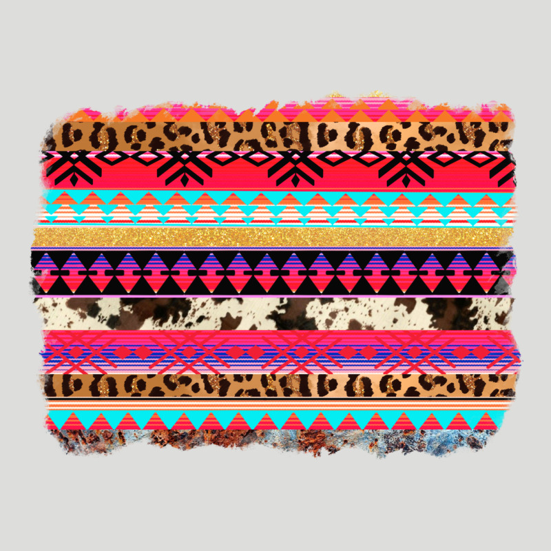 Aztec Western Leopard Cowhide Background Zipper Hoodie by AdoDesignShop | Teevron