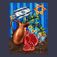 Hanukkah Table With Oil Pitcher Long Sleeve Tee | Teevron