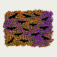 Halloween Leopard Bat Background Zipper Hoodie | Teevron