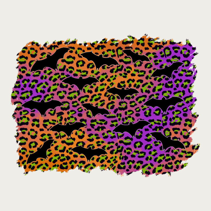 Halloween Leopard Bat Background Zipper Hoodie by AdoDesignShop | Teevron