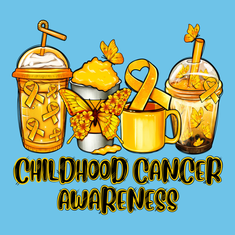 Childhood Cancer Awareness Coffee Cups Premium Sweatshirt by NancyCooperArtShop | Teevron