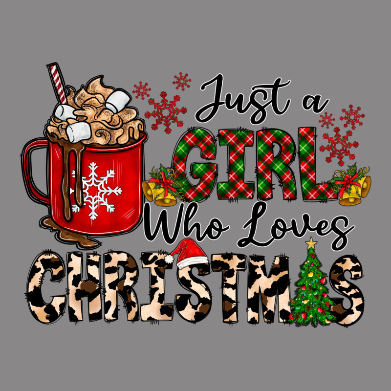 Just A Girl Who Loves Christmas Vintage Tee by CowhideDigitalArt | Teevron