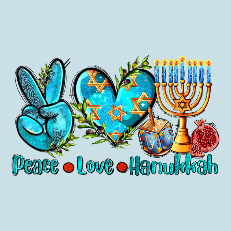 Peace Love Hanukkah Ladies Tee by AdoDesignShop | Teevron