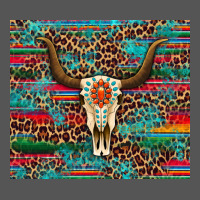 Western Serape Leopard Bull Skull Turquoise Tumbler Zipper Hoodie | Teevron
