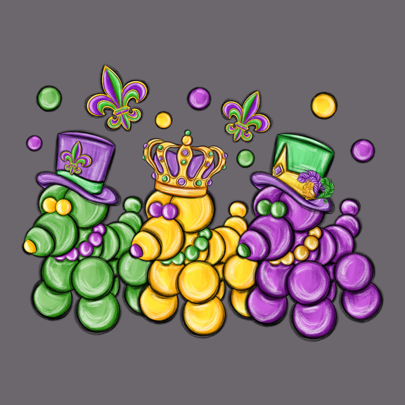 Mardi Gras Bead Dogs Premium Sweatshirt by MaliasSmallBusiness | Teevron