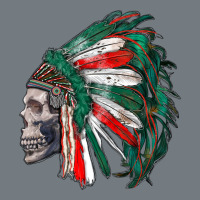 Mexican Indian Headdress With Skull Heavyweight Sweatshirt | Teevron