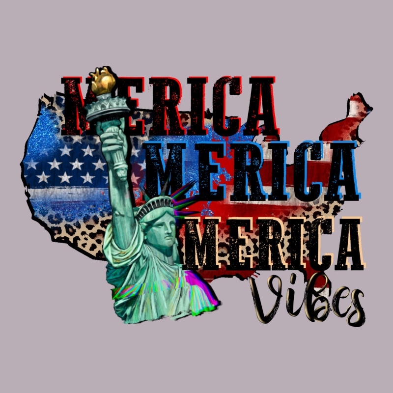 Merica Merica Merica Vibes 4th Of July Vintage Tee by CowGirlArtShop | Teevron