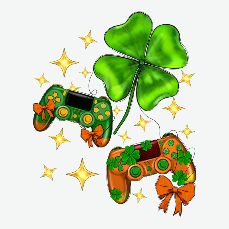 St. Patrick's Day With Game Control And Clover Urban Heavy Tee by Neo Western | Teevron