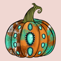 Western Cowhide Turquoise Pumpkin Premium Sweatshirt | Teevron