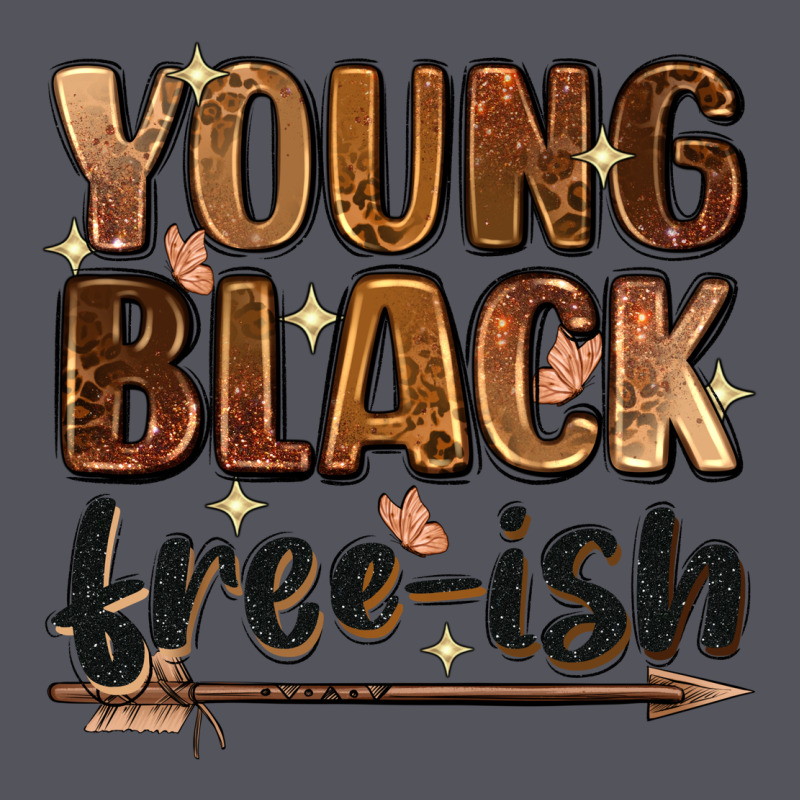 Young Black Free Ish Vintage Hoodie by Zillion Design Studio | Teevron