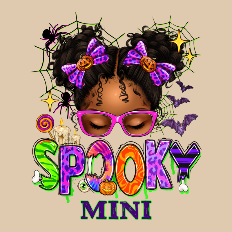 Spooky Mini Halloween Messy Bun Heavyweight Sweatshirt by texasbilliewilder | Teevron