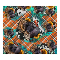 Thanksgiving Turkey sunflower turquoise | Teevron