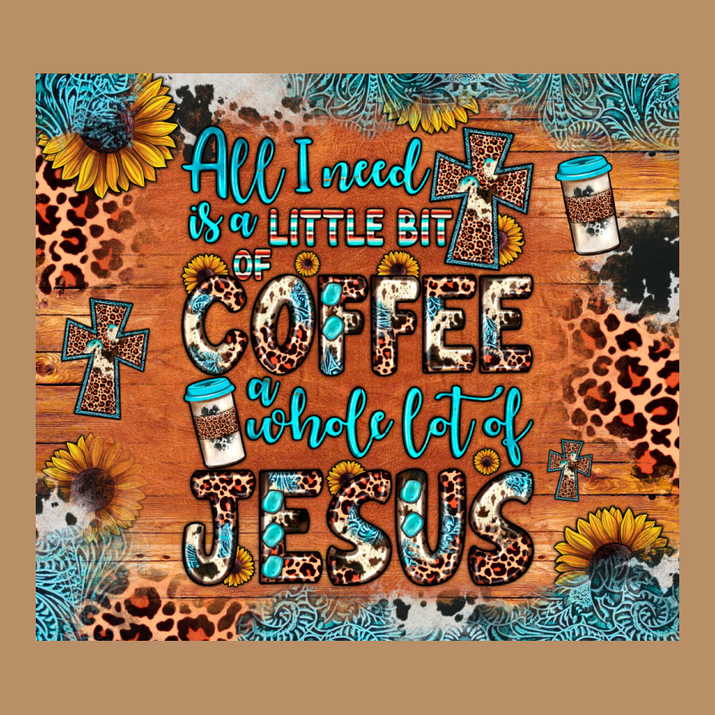 All I Need Is A Little Bit Of Coffee And O Whole Lot Of Jesus Vintage Hoodie by JahusDesignShop | Teevron