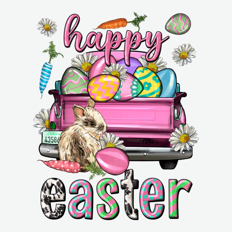Bunny Happy Easter Truck Easter Day Urban Heavy Tee by Neo Western | Teevron
