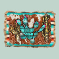 Cactus Cowhide Serape Zipper Hoodie | Teevron