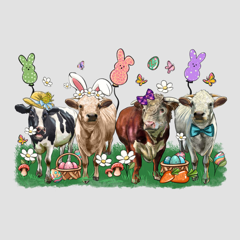 Easter Cow Premium Hoodie by LillyAllenDesigns | Teevron