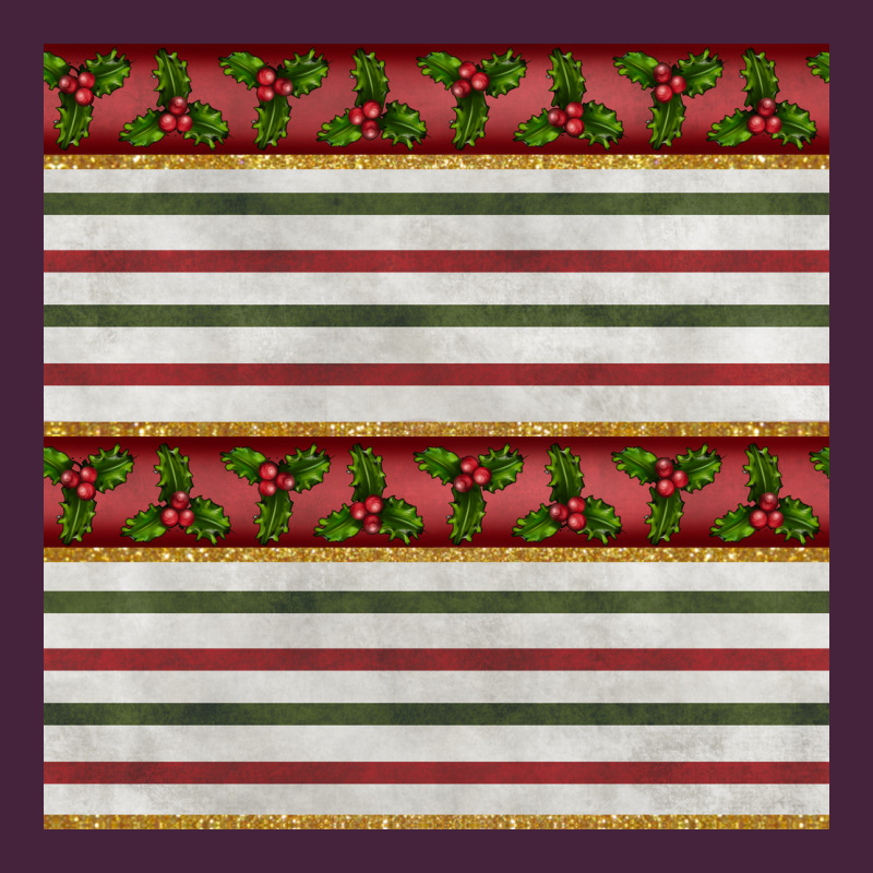 Christmas Mistletoe And Stripes Seamless Pattern Classic Tee by BundleAndBundleShop | Teevron