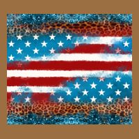 Leopard Glitter American Flag Tumbler Vintage Tee | Teevron