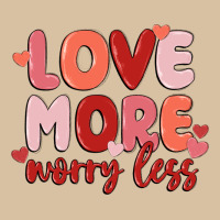 Love More Worry Less Heavyweight Hoodie | Teevron