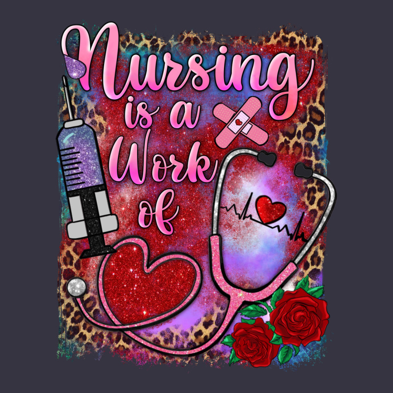 Nursing Is A Work Of Heart Vintage Hoodie by RanaPortraitStore | Teevron