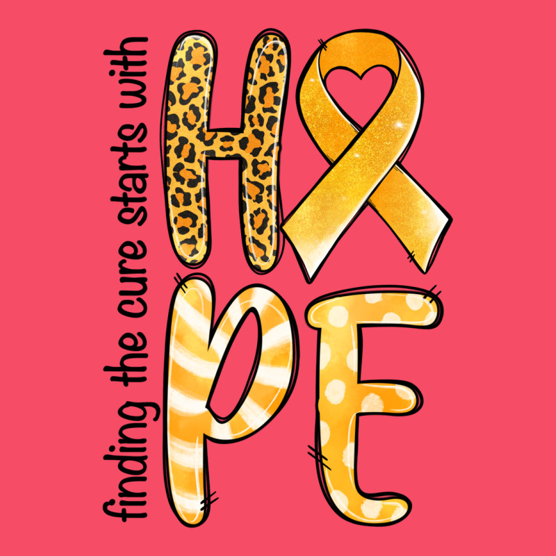 Finding The Cure Starts With Hope Childhood Cancer Premium Sweatshirt by NancyCooperArtShop | Teevron